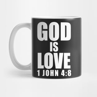 1 John 4-8 God Is Love Bible Verse Mug